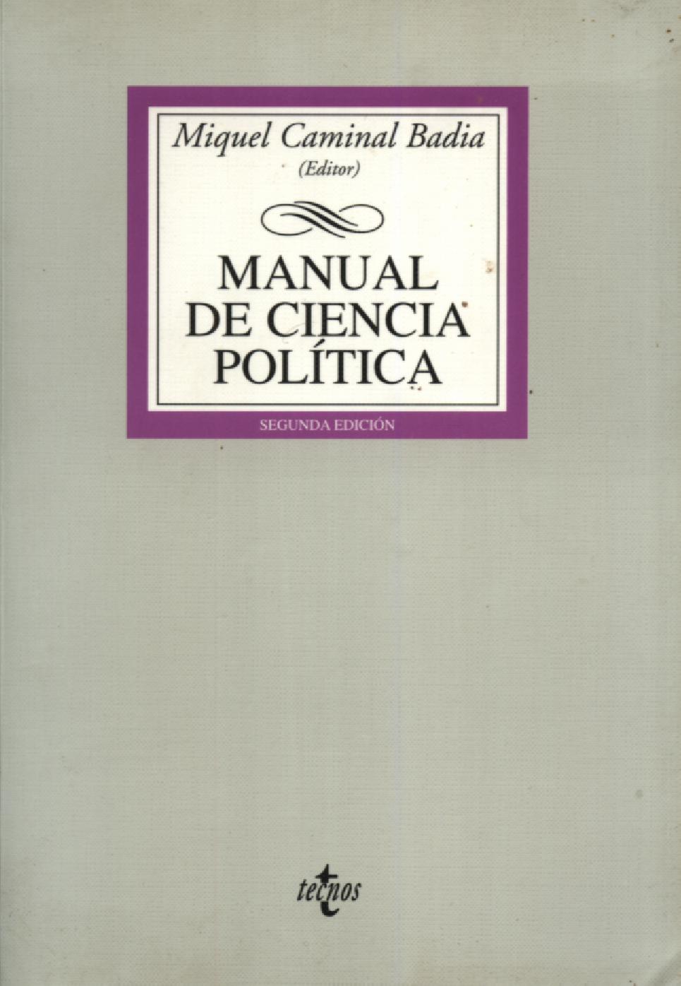 Manual de ciencia política